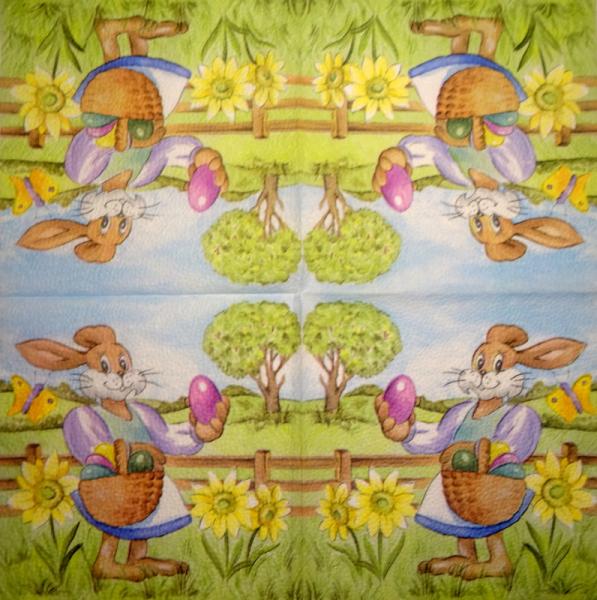 184 Rabbits:  unnatürlich - 3-ply - 35x35 cm